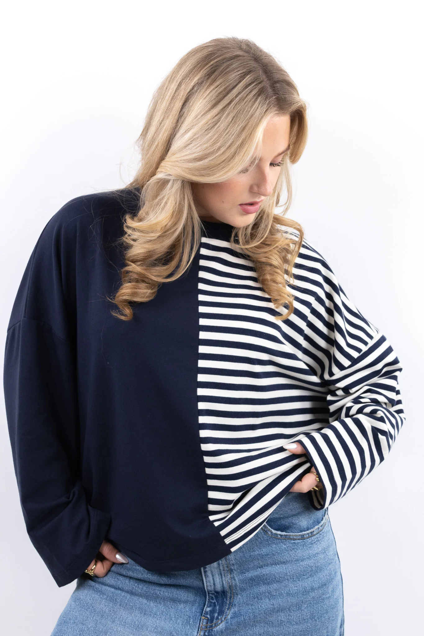 Split Stripe Sweater - Image 6