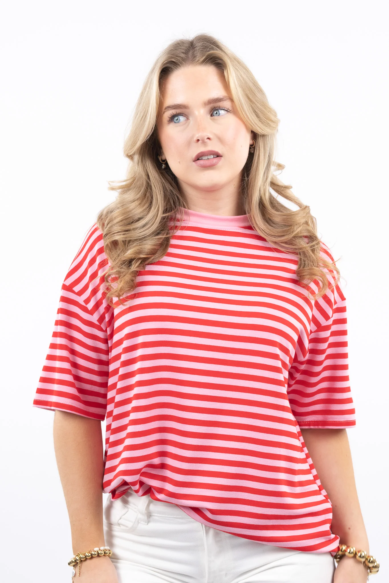 Short Sleeve Stripe Tee - Image 4