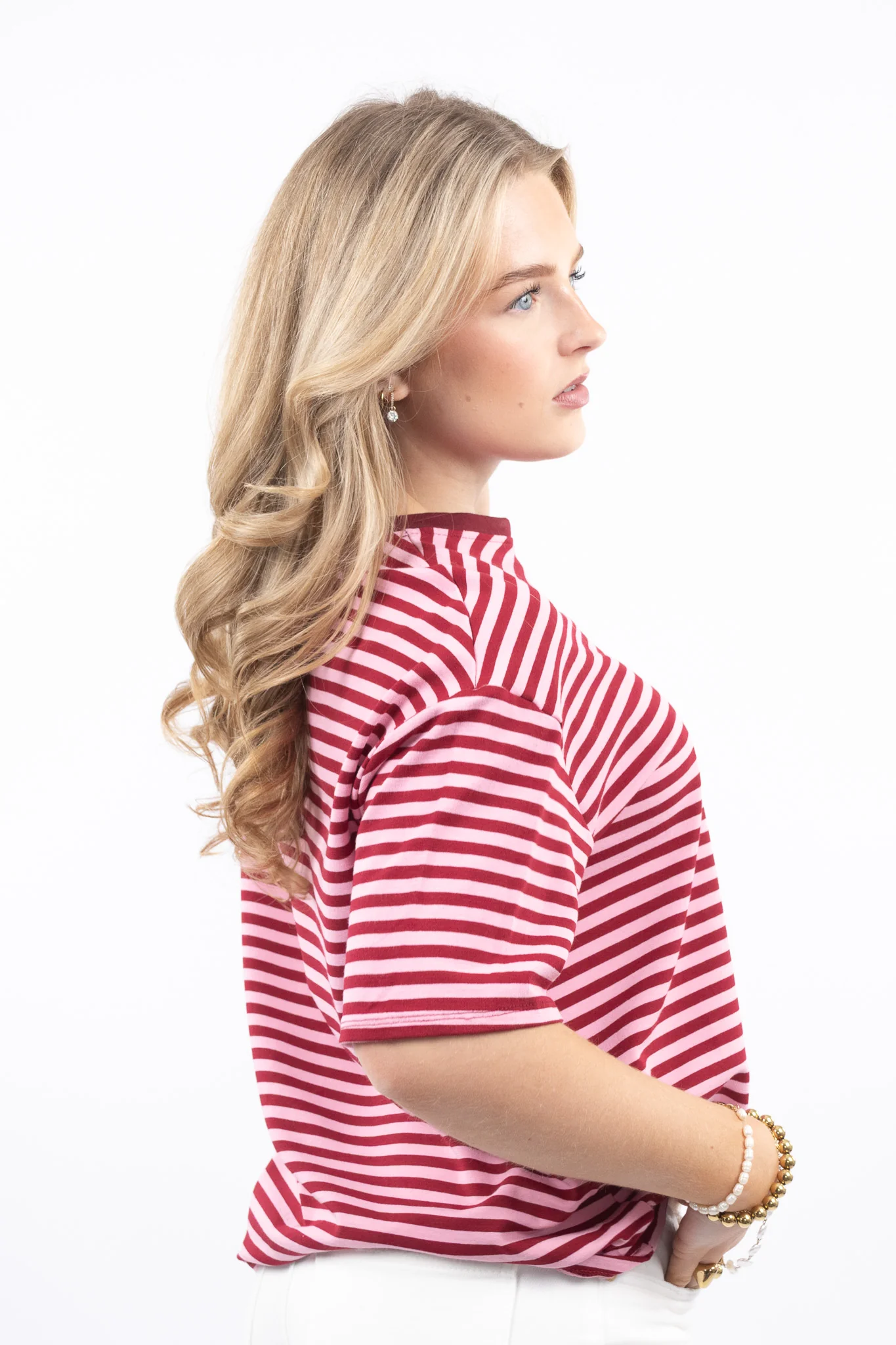 Short Sleeve Stripe Tee - Image 7