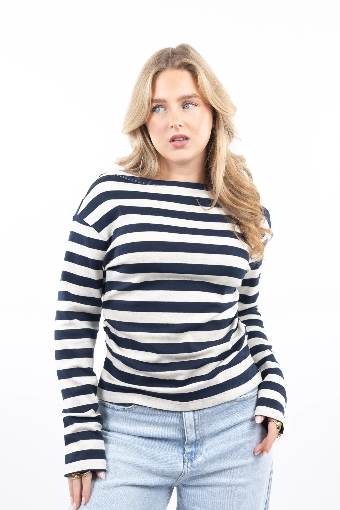 Boatneck Stripe Top - Image 12