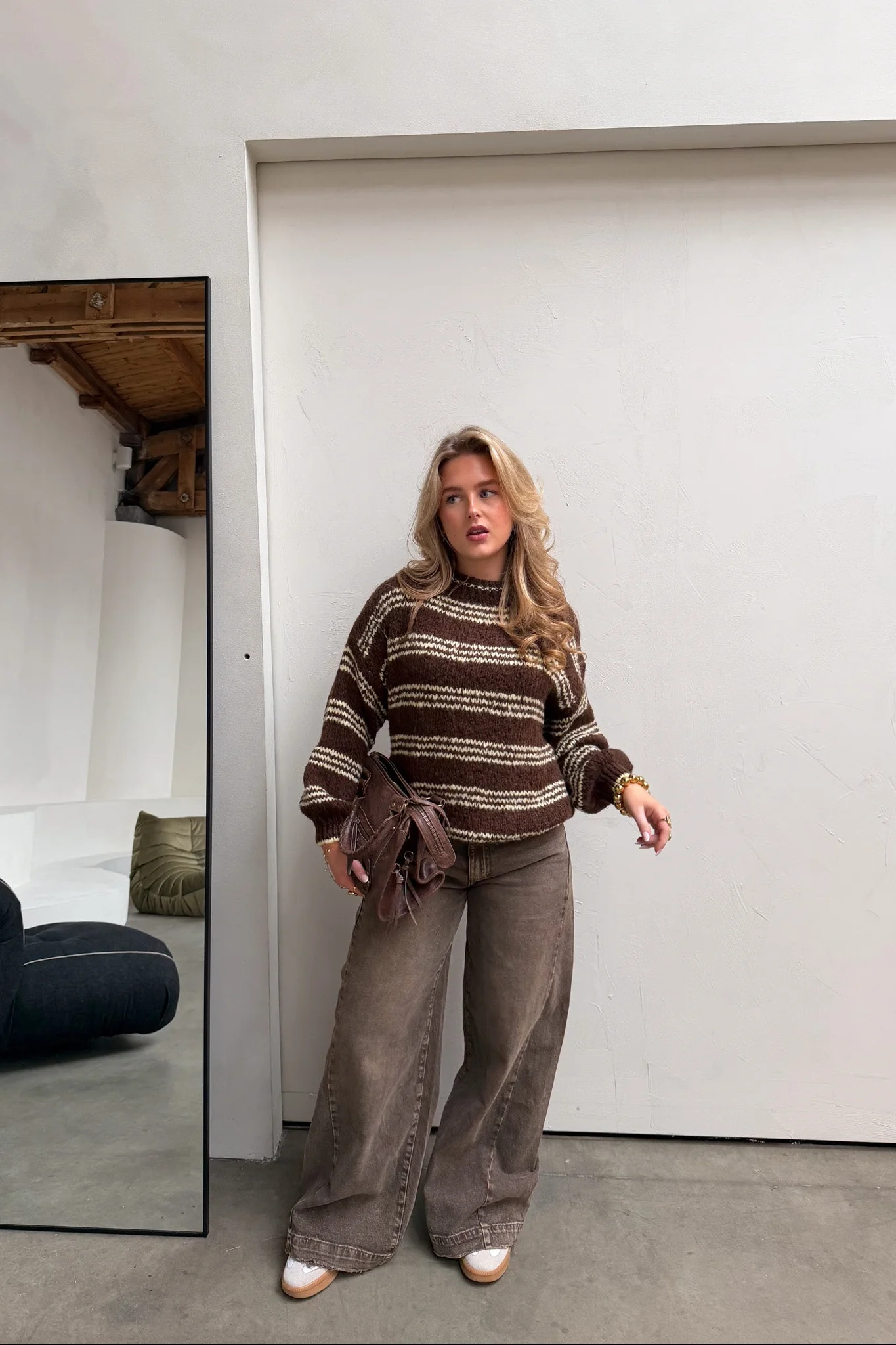 Chunky Striped Knit