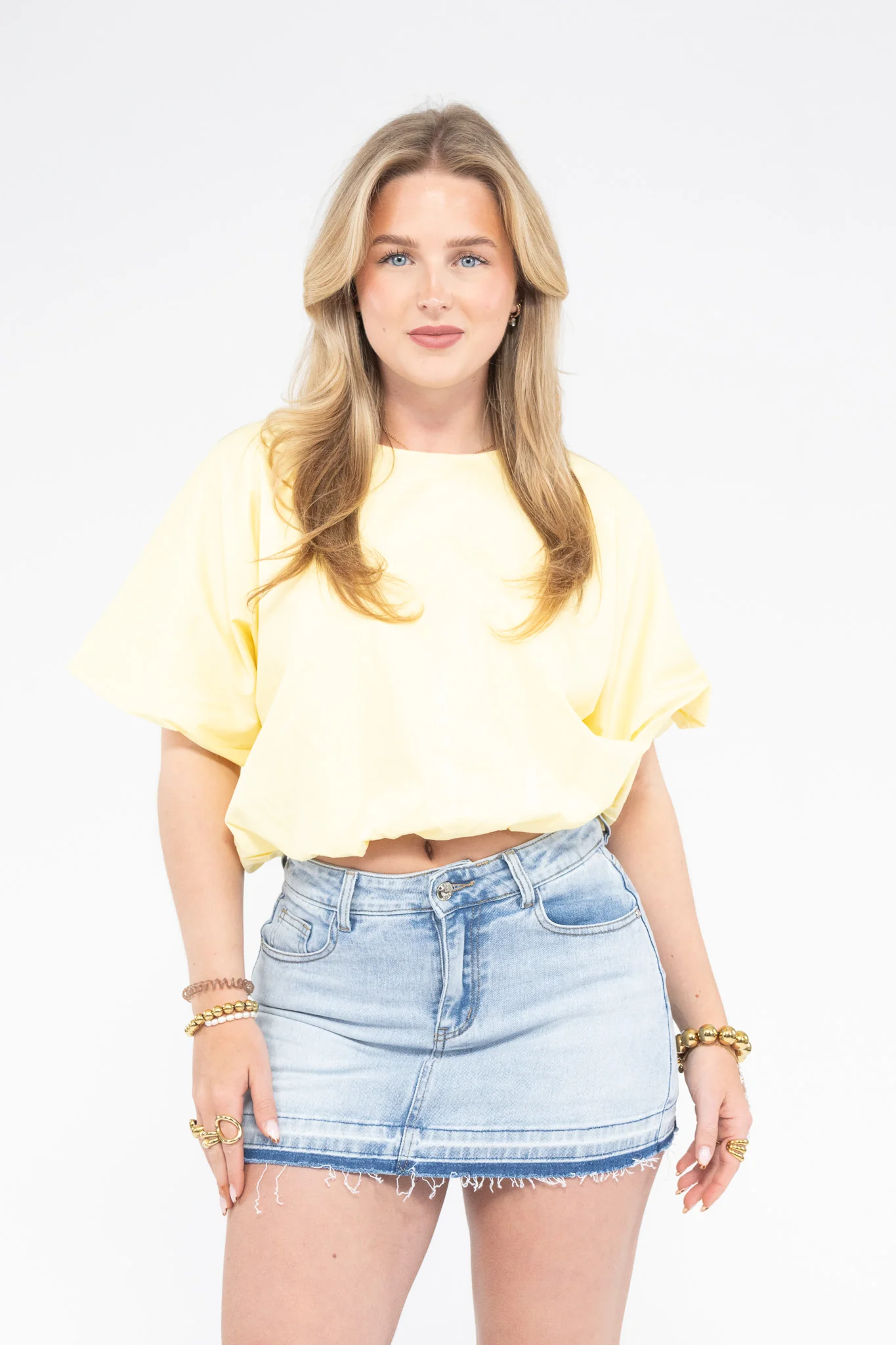 Cropped Balloon Blouse - Image 10