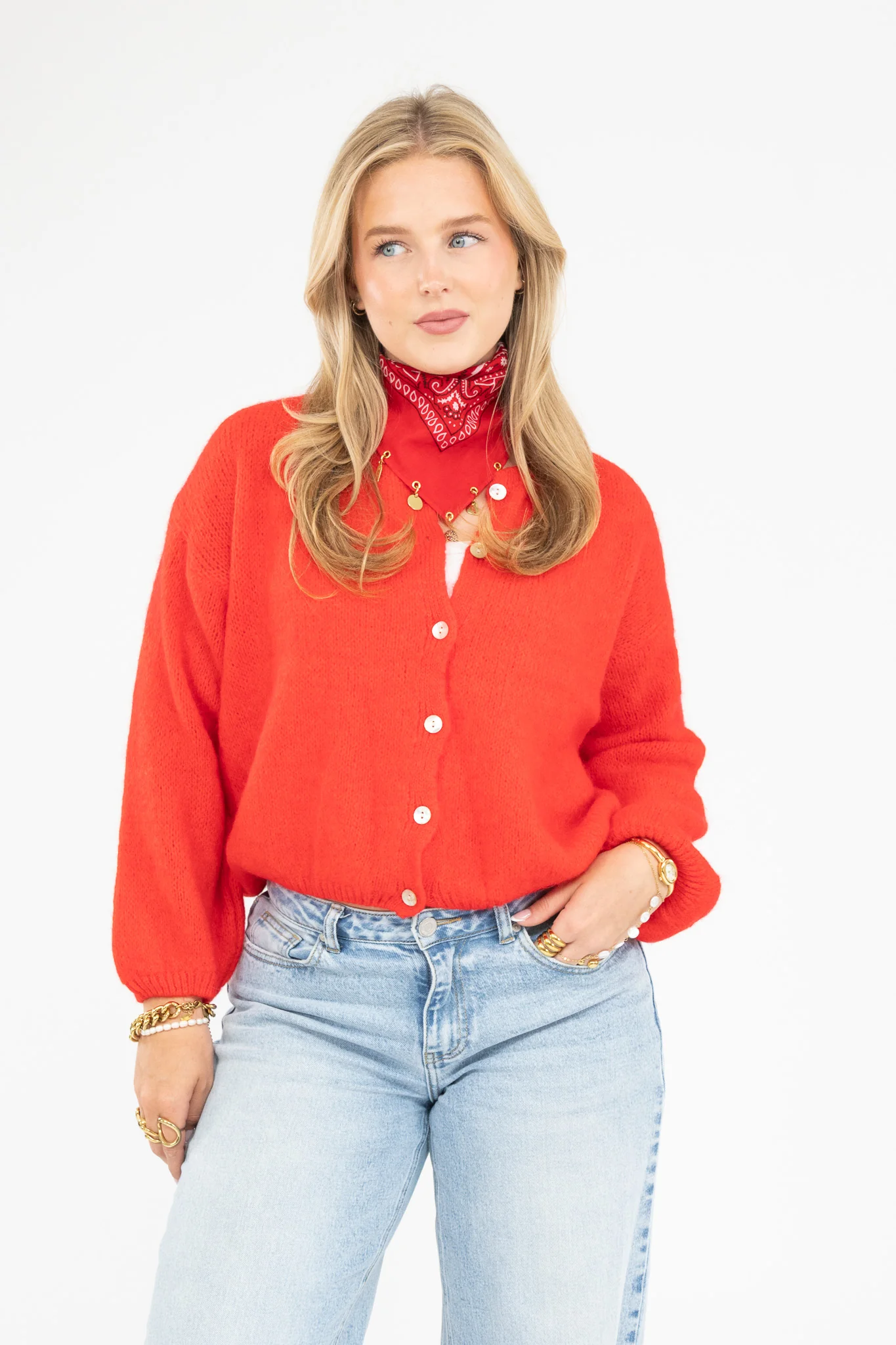 Fluffy Knit Cardigan - Image 3