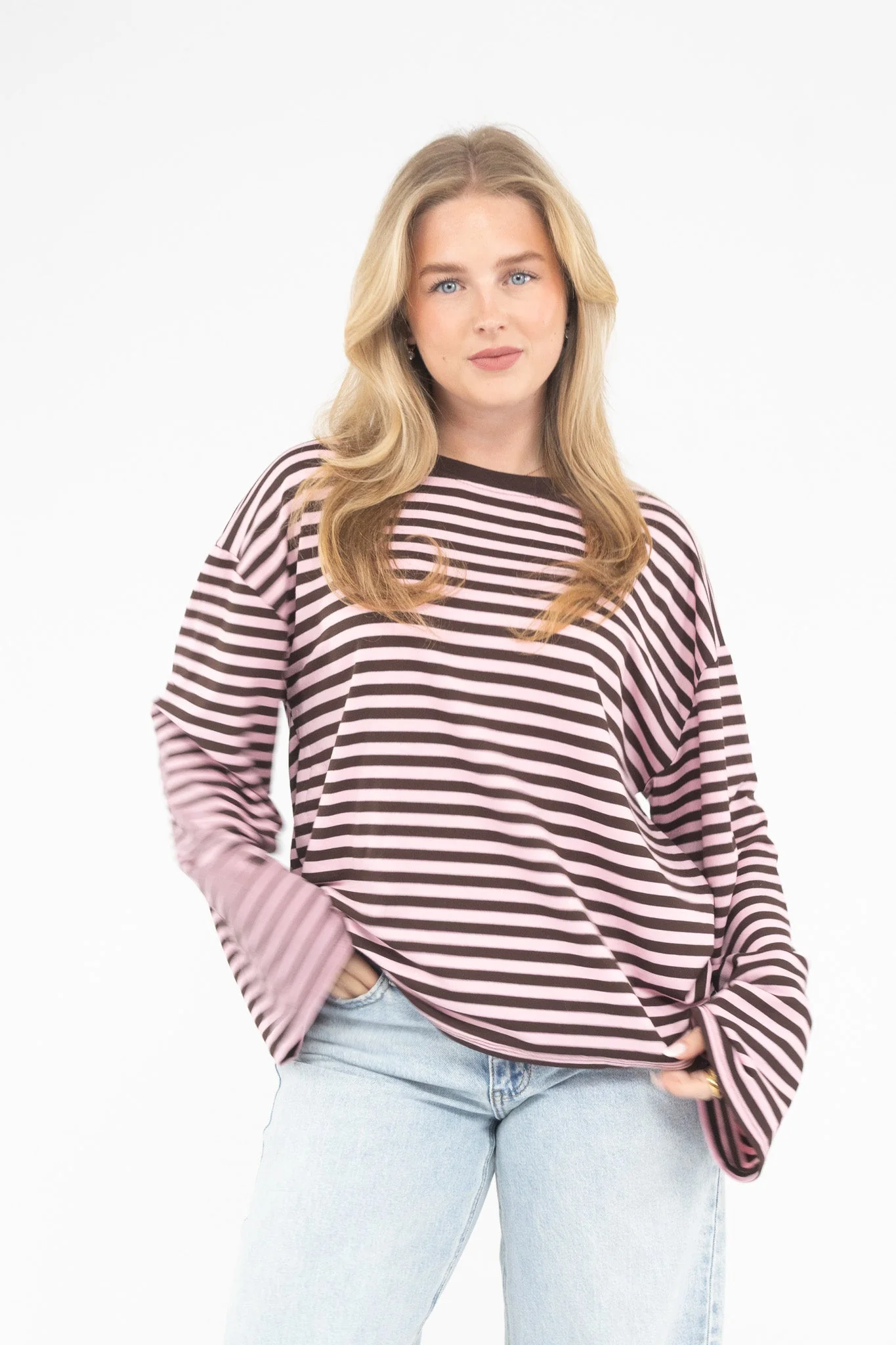 Long Sleeve Striped Tee - Image 19