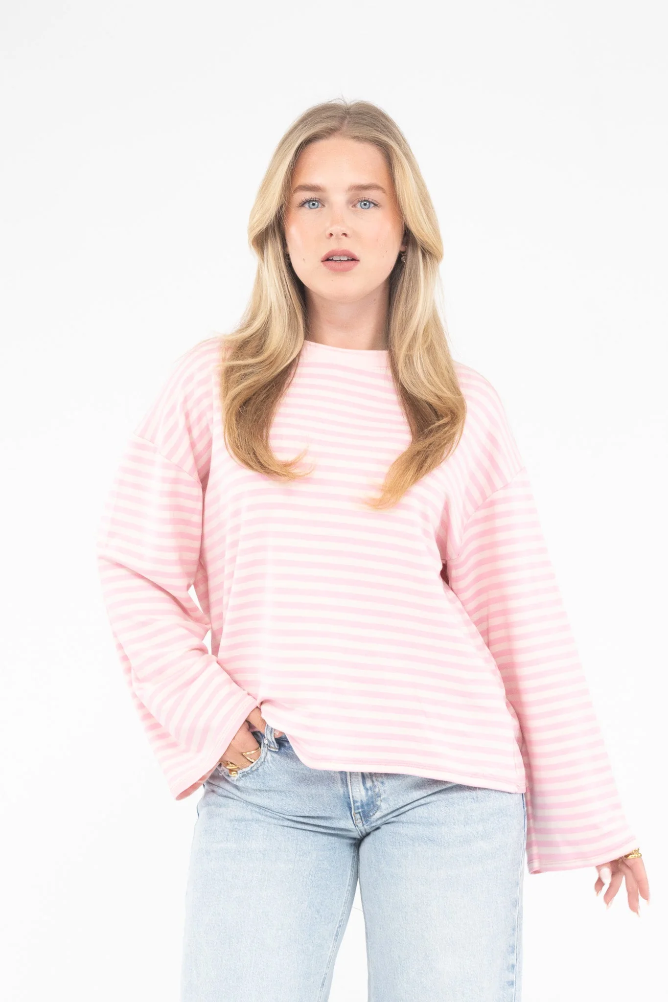 Long Sleeve Striped Tee - Image 20