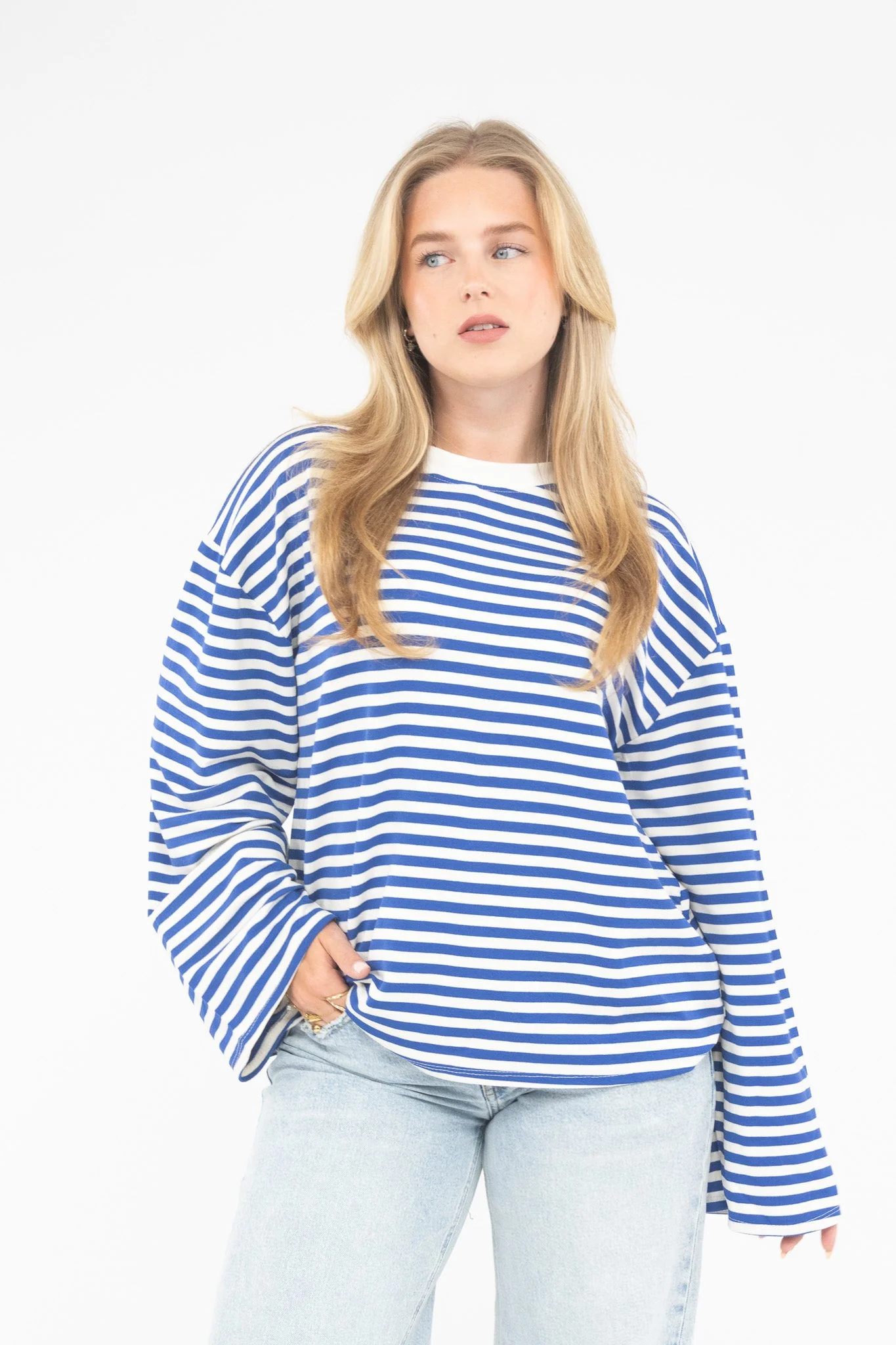 Long Sleeve Striped Tee - Image 27