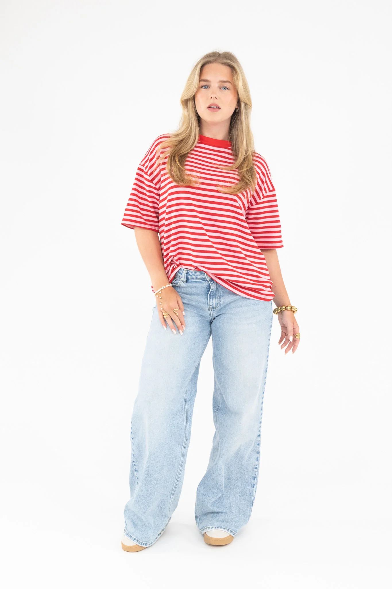 Oversized Stripe Tee Short Sleeve - Image 25