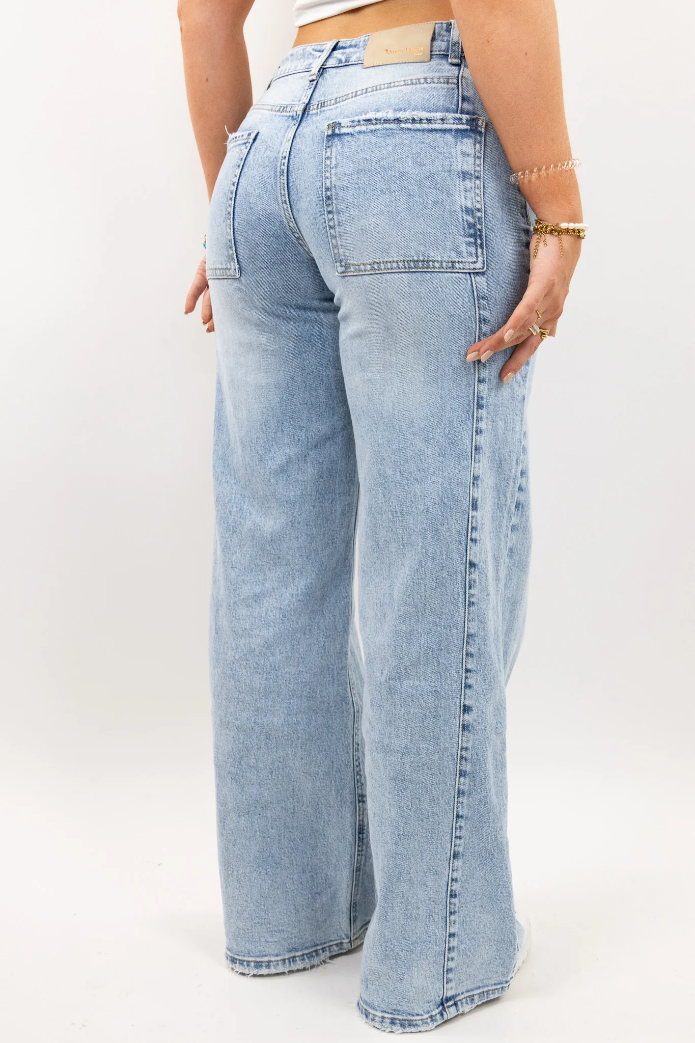 Sculpt Side Wide Leg Jeans - Stretch - Image 3