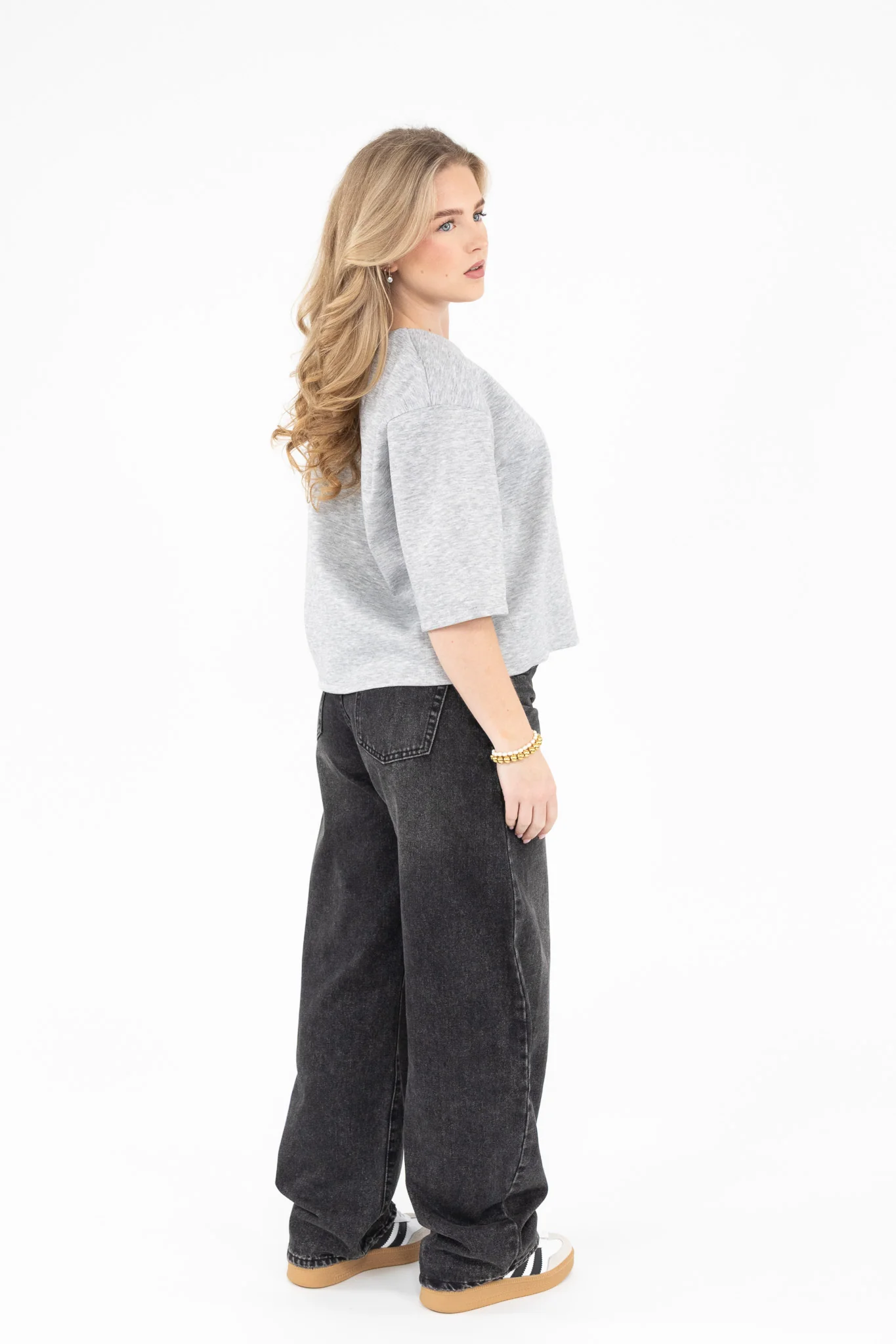 Washed Balloon Jeans - Image 4